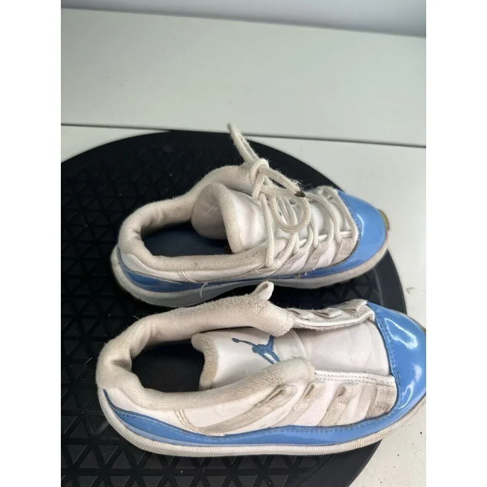 FOR PARTS - Nike Kids Air Jordan 11 505836-106 White Shoes Sneakers SZ 9C